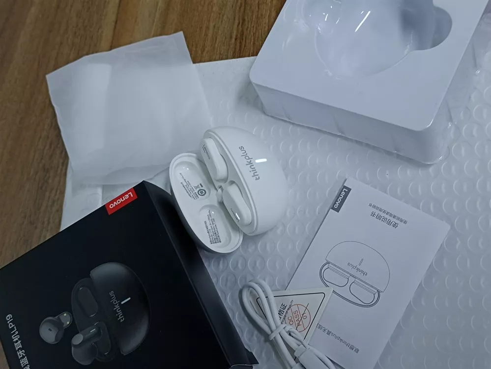 Tai nghe Bluetooth Lenovo LP19 Tws Tai nghe không dây Hifi Stereo Chống nước Khử tiếng ồn thông minh Mini có micrô