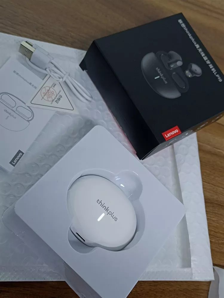 Tai nghe Bluetooth Lenovo LP19 Tws Tai nghe không dây Hifi Stereo Chống nước Khử tiếng ồn thông minh Mini có micrô