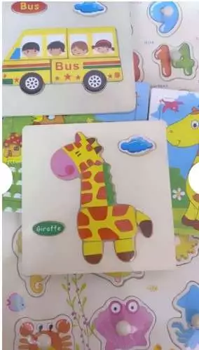 Tranh Gỗ Nổi 3D Ghép Hình Lắp Ráp - Đồ Chơi Xếp Hình Cho Bé Kích Thích Sáng Tạo,Tư Duy Cho Bé Size to 15x15