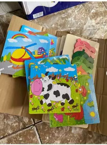 Tranh Gỗ Nổi 3D Ghép Hình Lắp Ráp - Đồ Chơi Xếp Hình Cho Bé Kích Thích Sáng Tạo,Tư Duy Cho Bé Size to 15x15