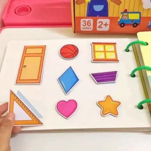 Học Liệu Toán Học Thông Minh Đầu Đời Cho Bé Mathematics Quiet Book - Đồ chơi bóc dán Montessori - Sách Bóc Dán Toán Học