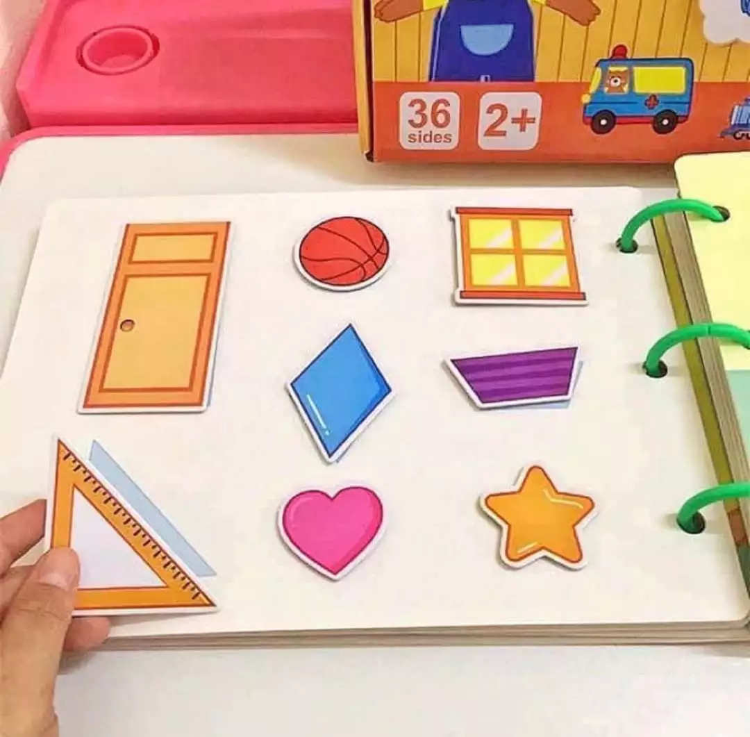 Học Liệu Toán Học Thông Minh Đầu Đời Cho Bé Mathematics Quiet Book - Đồ chơi bóc dán Montessori - Sách Bóc Dán Toán Học