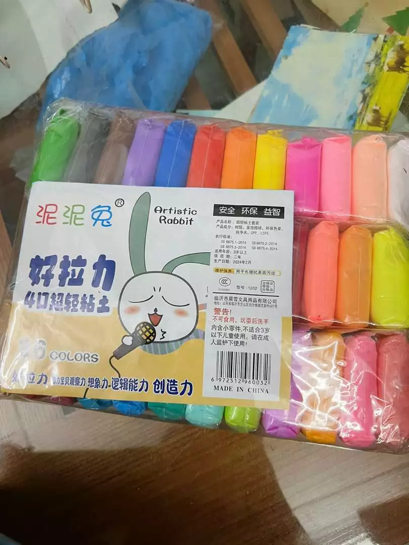 Đất Nặn Tự Khô Đất Sét Tự Khô Siêu Nhẹ An Toàn Cho Bé 12-24 Màu
