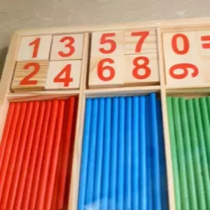 Bộ Que Tính Học Toán Bằng Gỗ - Đồ Chơi Toán Học Số Và Que Tính Cho Bé Học Toán