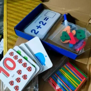 Đồ Chơi Toán Học Montessori – Hộp Toán Học Thẻ Ghép Số Và Que Tính – Bộ Toán Hươu Cho Bé