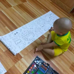 Tranh Cuộn Tô Màu Dán Tường Cho Bé Loại Đẹp – Tranh Decal Tập Tô Màu Dán Tường 3M