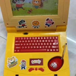 Đồ Chơi Máy Tính Laptop Cho Bé Có Nhạc, Đèn Led, Màn Hình Động Kèm Chuột Bằng Nhựa ABS An Toàn Cho Bé