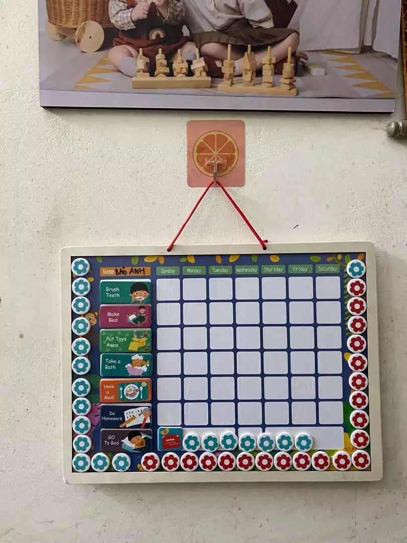 Bảng Khen Thưởng Kỷ Luật Cho Bé Bằng Gỗ Có Nam Châm – Bảng Bé Ngoan Giúp Bé Rèn Luyện Thói Quen Tốt