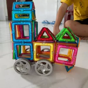 Bộ Xếp Hình Nam Châm Ánh Sáng ( LOẠI ĐẸP ) - Đồ Chơi Lắp Ráp Thông Minh Cho Bé Phát Triển Tư Duy