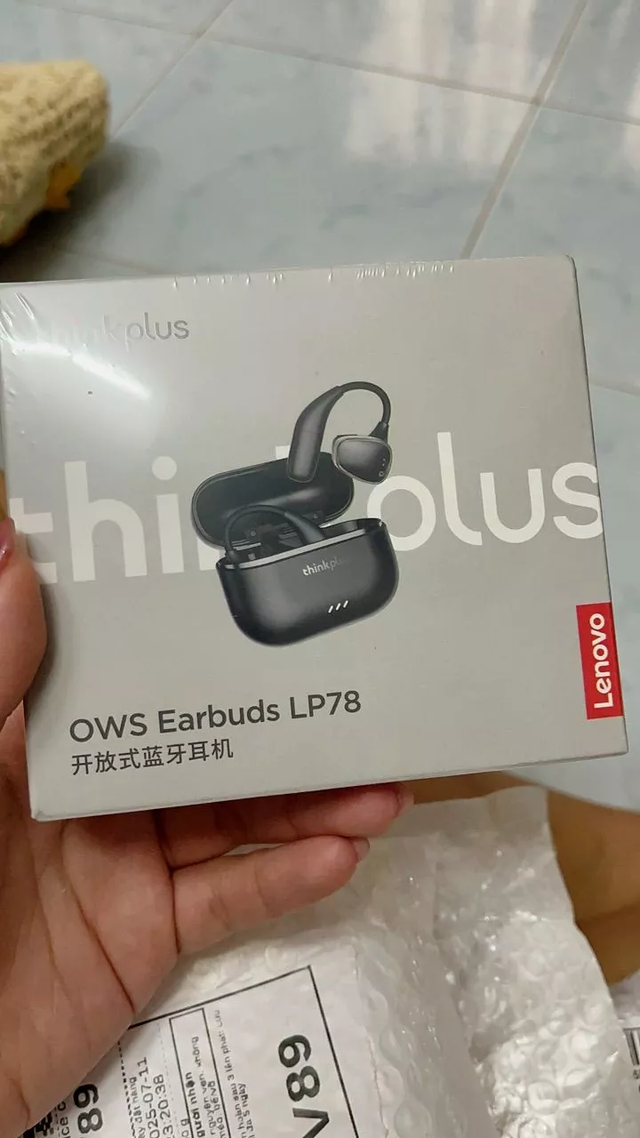 Tai nghe không dây Lenovo LP78 Giảm tiếng ồn thông minh Bluetooth 360 ° Âm thanh nổi Pin dung lượng lớn