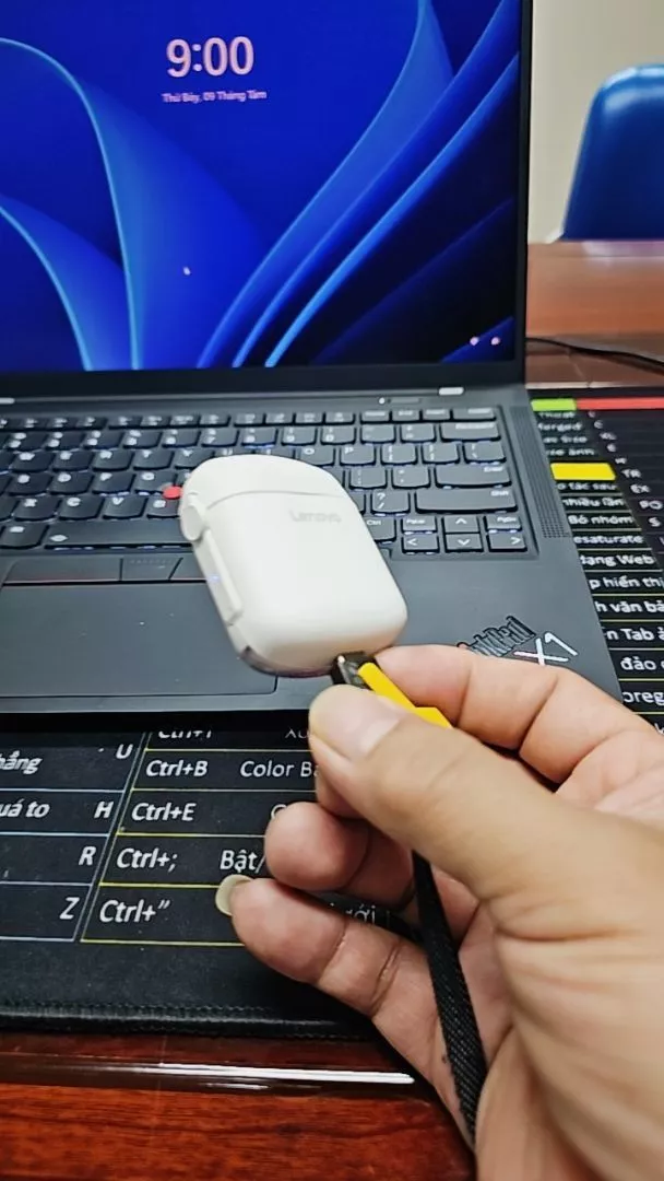 Tai nghe Bluetooth Lenovo LP53 Trò chơi chất lượng âm thanh HIFI Độ trễ thấp Giảm tiếng ồn thông minh BT5.4