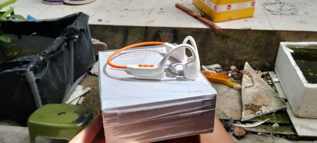 Tai nghe Bluetooth dẫn truyền xương Lenovo S102 Tai nghe IPX6 Âm nhạc thể thao chống nước