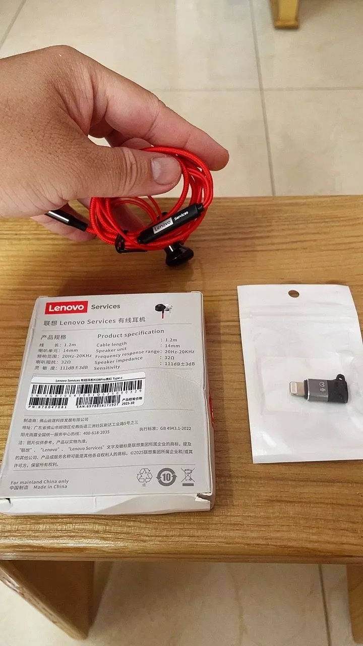 Tai nghe chơi game có dây Lenovo Y108 và Y108 Pro có micrô ENC Giảm tiếng ồn cuộc gọi thích ứng Hiệu ứng âm thanh Mức độ HIFI Thiết kế nhẹ nửa tai