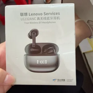 Lenovo LE232 ANC True Wireless Bluetooth Tai nghe HIFI Chất lượng âm thanh LED Năng động Màn hình kỹ thuật số Hiệu ứng siêu thấp Khử tiếng ồn Bluetooth6.0 độ phân giải cao