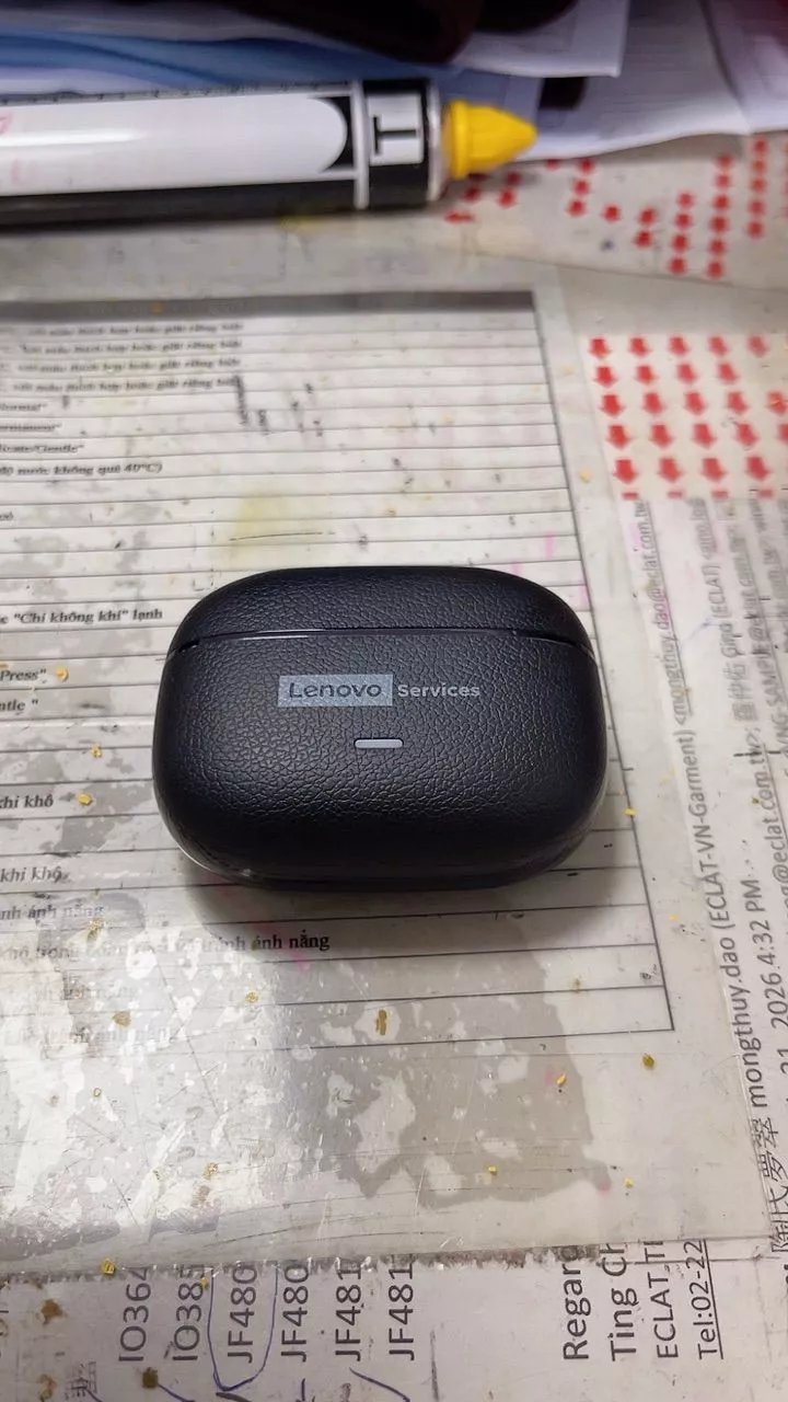 Tai nghe chơi game Lenovo LE208 AI Tai nghe Bluetooth Chất lượng âm thanh HIFI 36 giờ Tuổi thọ pin siêu dài IPX5 Bluetooth chống nước 6.0