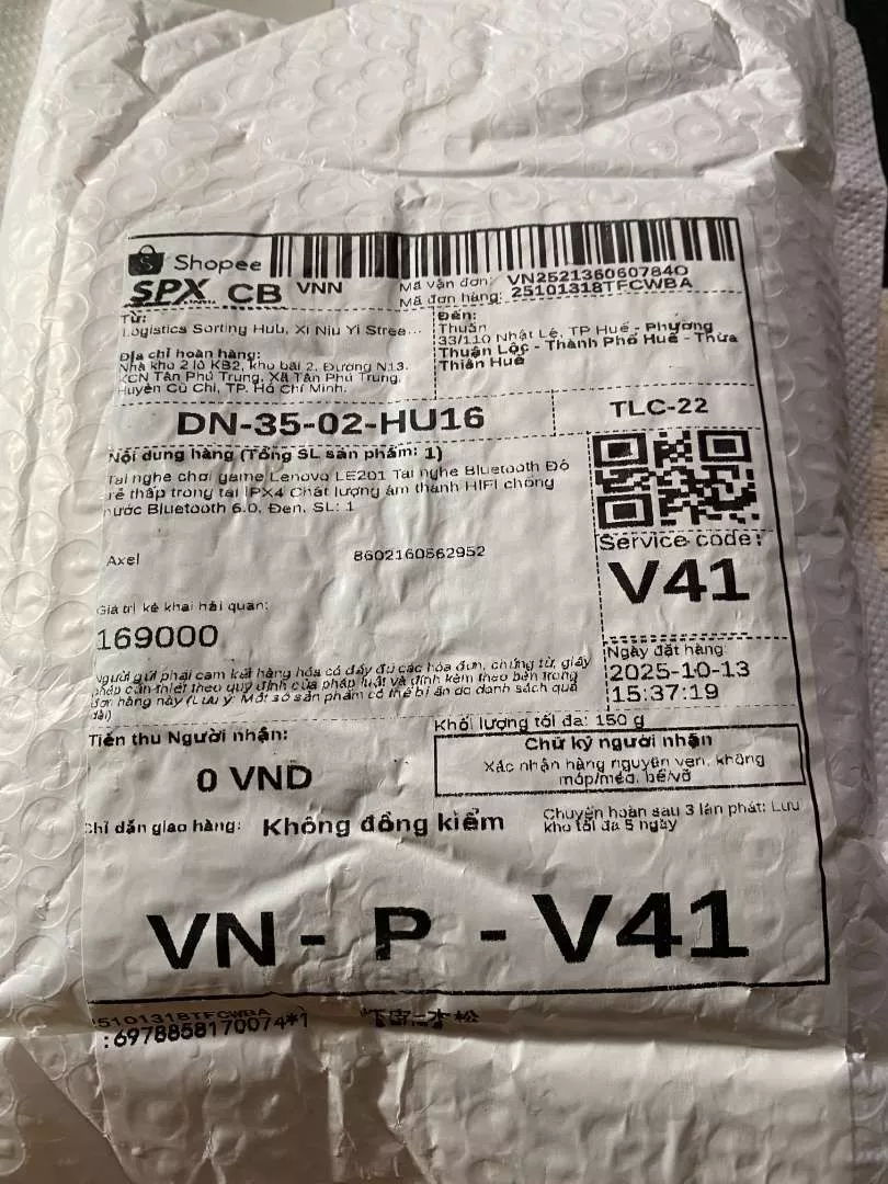 Tai nghe chơi game Lenovo LE201 Tai nghe Bluetooth Độ trễ thấp trong tai IPX4 Chất lượng âm thanh HIFI chống nước Bluetooth 6.0