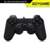 Tay cầm chơi game giá rẻ cho PC/Laptop, PS2, PS3 cổng USB đen có gạt Analog và có rung | IZZYGAME