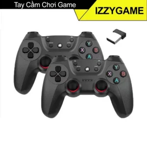 Tay cầm chơi game không dây kết nối PS3 xbox360 TVBox PC điện thoại android, máy chơi game console | IZZYGAME