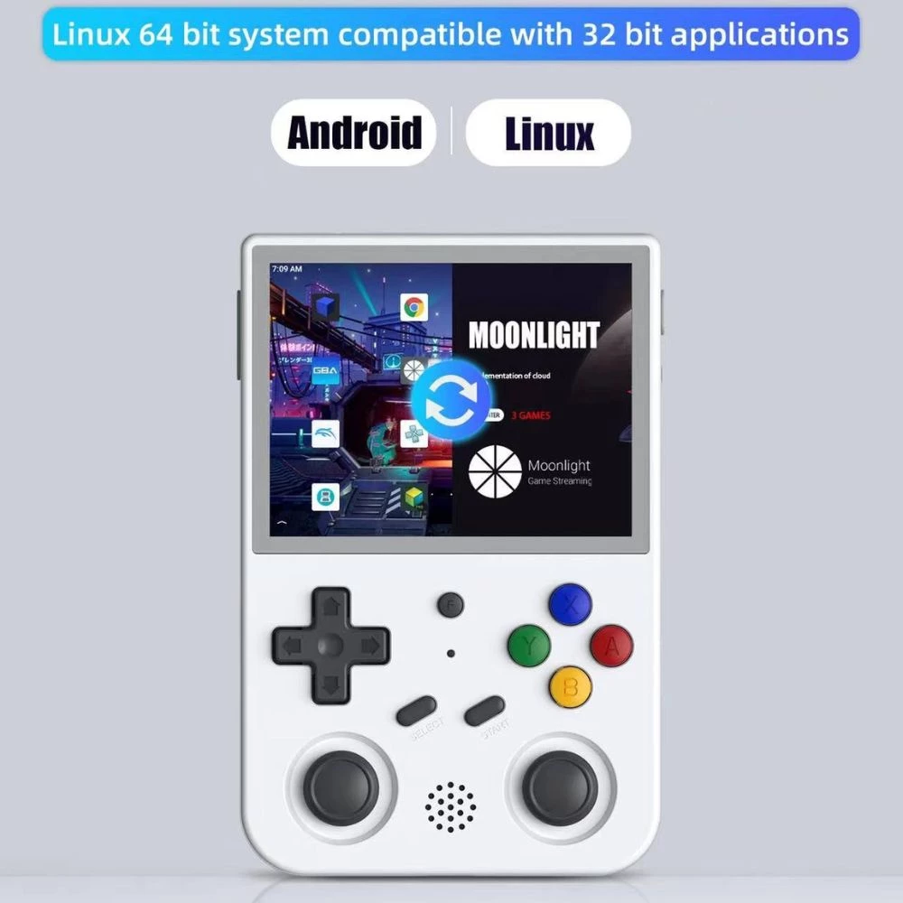 Máy Chơi Game Cầm Tay Anbernic RG353V/VS Màn Hình Cảm Ứng 3.5inch Dual System Android/Linux Hỗ trợ 20+ Hệ | IZZYGAME