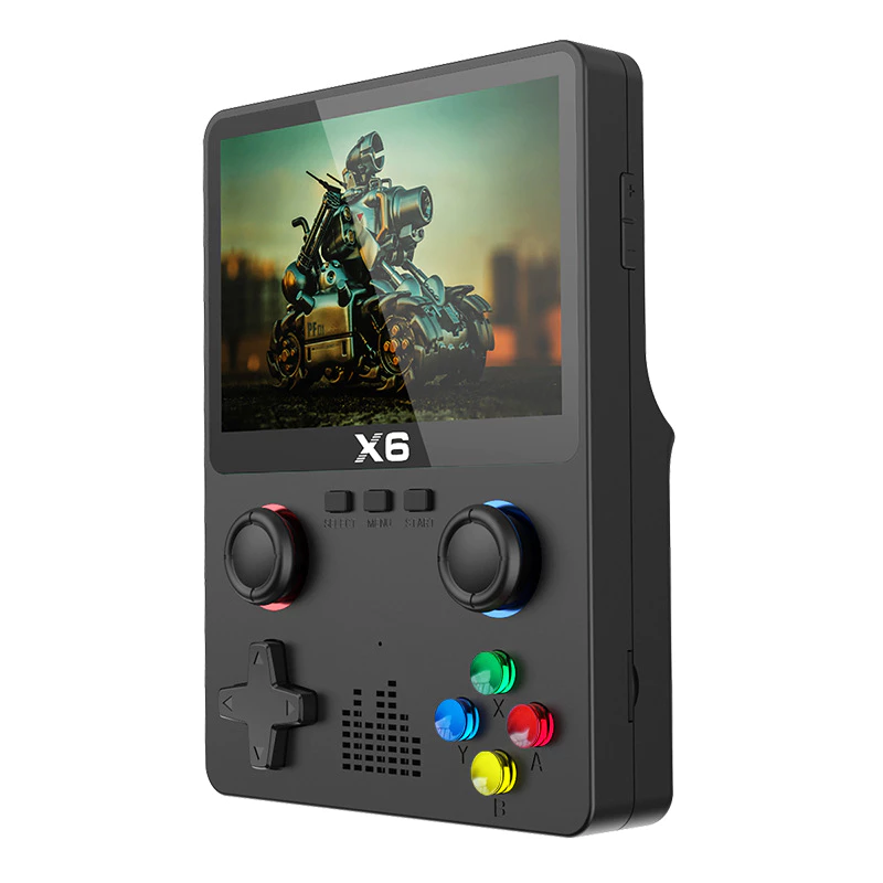 Máy chơi game cầm tay giá rẻ X6, hỗ trợ nhiều hệ máy, GBA, GBC, GB, SFC, NES, MD