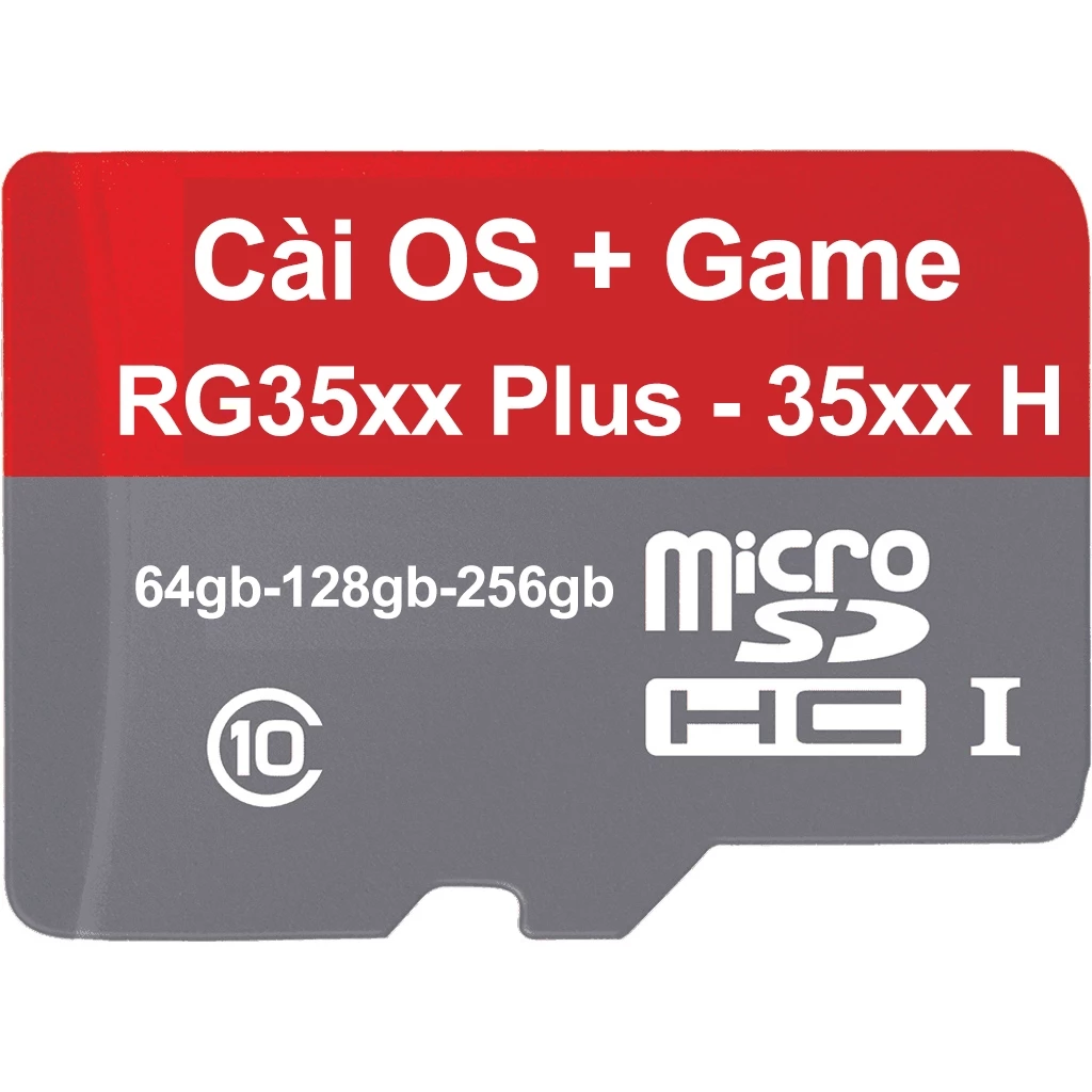 Thẻ nhớ cài Batocera, MuOS hoặc Stock + cop full game cho Anbernic RG35xx - RG35xx H - RG35xx Plus update bản mới nhất