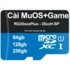 Thẻ nhớ cài sẵn MuOS + cop game cho Anbernic rg35xx plus 35xxh rg40xx cube rg34xx cop game port + bộ game chọn lọc hay.