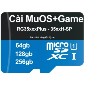 Thẻ nhớ cài sẵn MuOS + cop game cho Anbernic rg35xx plus 35xxh rg40xx cube rg34xx cop game port + bộ game chọn lọc hay.