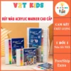 Bút Màu Acrylic Marker 12/24/36/48/60 Màu Cao Cấp Vẽ Được Trên Mọi Bề Mặt