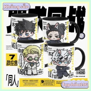 [ORD] Ly, cốc sứ in hình Gojo, Nanami, Megumi, Yuji, Geto, Toge, Sukuna, Maki, Suguru, Nobara anime Jujutsu Kaisen