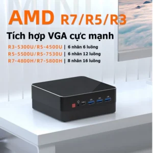 Mini pc amd ryzen 5 các đời 3500u 4500u 5500u 4800h 5600h 5600u chính hãng GMKtec hiệu năng mạnh, làm việc chơi game