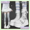 [SẴN] Giày nữ phong cách lolita gothic - Giày ulzzang phong cách Nhật Bản y2k đế bằng