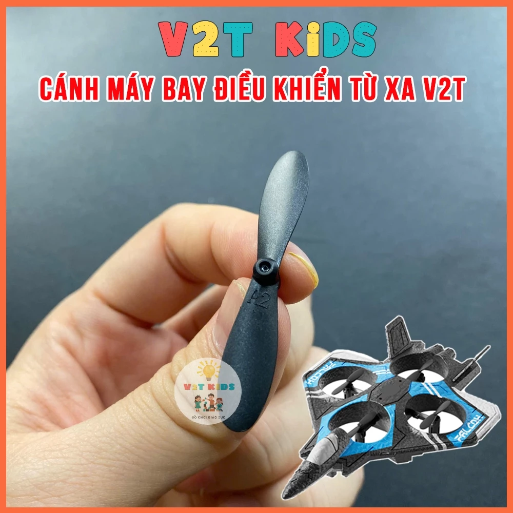 Bộ 4 Cánh Quạt Sơ Cua Máy Bay Điều Khiển Từ Xa Fighter Flance- Máy Bay RC Xốp V2T Kids