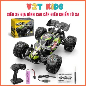 Xe Địa Hình Điều Khiển Từ Xa Cao Cấp, Xe Địa Hình V2T KID - Loại Xịn Bền Đẹp