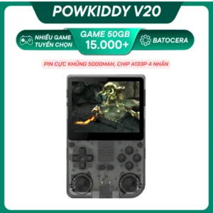 Powkiddy V20 Máy Chơi Game, Pin 5000mAh, PSP, PS1 nhiều game chọn lọc