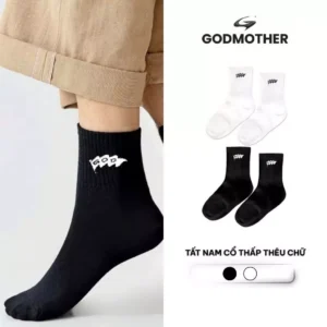 Tất Nam Cổ Thấp GODMOTHER Co Giãn Thoáng Mát Trẻ Trung Năng Động