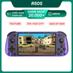 R50S Máy Chơi Game Có Wifi, Xem YT, ARKOS Màn Hình 5.1 Inch