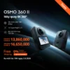 (Siêu phẩm mới) Camera DJI Osmo 360 II quay 8K 360 độ | AI Supernight 2.0 | Bộ nhớ trong 105GB | Ra mắt 2.9 (O360 Gen 2)