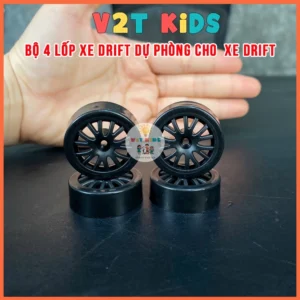 Bộ 4 Lốp Drift Xe Điều Khiển Từ Xa – Phụ Kiện Thay Thế Xe Drift Cao Cấp
